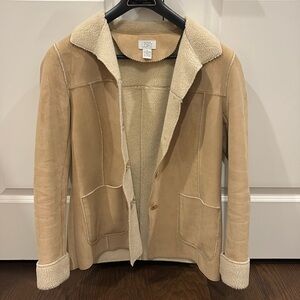 SUEDE & SHEARLING JACKET